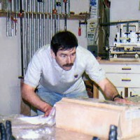 Jay Younger in the workshop